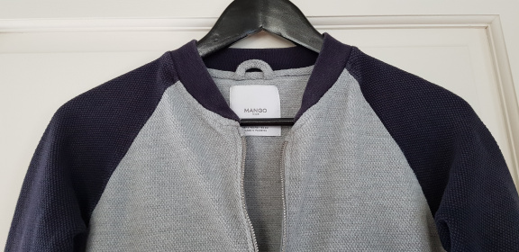 Mango blauw grijs vest maat 164 13/14 jaar - Afbeelding 3