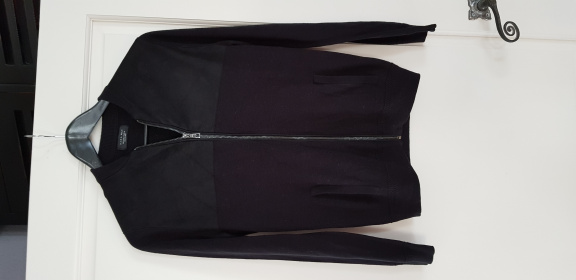 Zara Man knit wear zwart net vestje maat S 170/176 nieuw - nr. 1