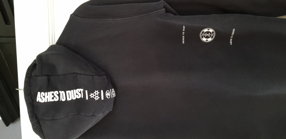 Ashestodust zwarte sweater met capuchon hoodie maat xs maat 164/170 - Afbeelding 4