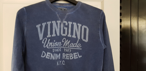 Vingino vintage jeans blauwe trui maat 16/176 - Afbeelding 2