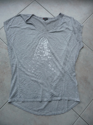 Street One lichtgrijs doorzichtig T-shirt maat 42. - nr. 1