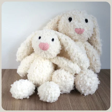 Gehaakte knuffel Konijn | handgemaakt | klein (25 cm) - nr. 1