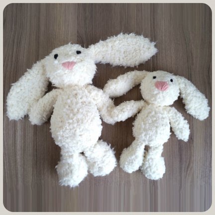 Gehaakte knuffel Konijn | handgemaakt | klein (25 cm) - Afbeelding 3