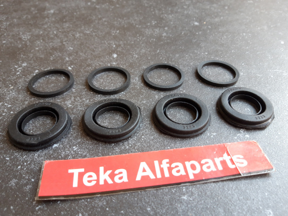 Alfa Romeo Giulia 1300 1600 TI Remklauw Rubbers Repair Kit Akron 9611 NOS - Afbeelding 2