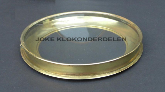 === Tafelklok deur = vlak glas = gebruikt === 39631
