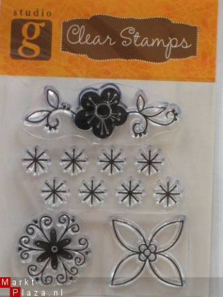 OP=OP studio G clear stempel flowers 4