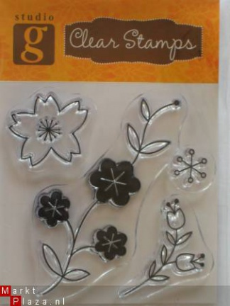 OP=OP studio G clear stempel flowers 5