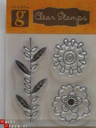OP=OP studio G clear stempel flowers 6