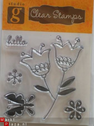 OP=OP studio G clear stempel hello