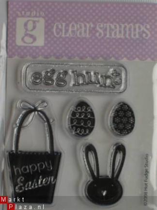 OP=OP studio G clear stempel egg hunt