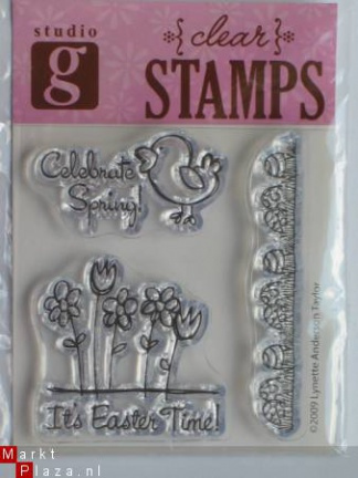 OP=OP studio G clear stempel celebrate spring