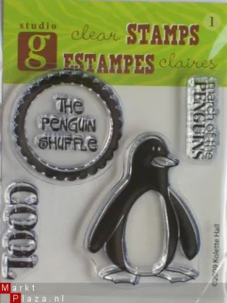 OP=OP studio G clear stempel penquin