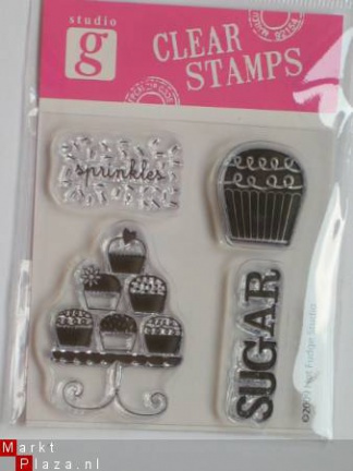 OP=OP studio G clear stempel cupcakes