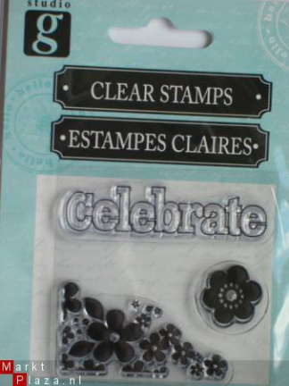 OP=OP studio G clear stempel celebrate