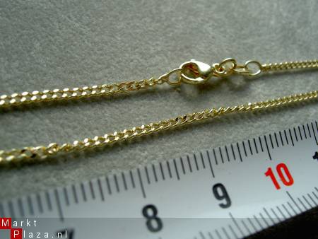 Doublé halsketting 45 - 50 cm gold plated