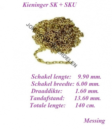 = 2 Klok kettingen = Kieninger SK + SKU = 39649