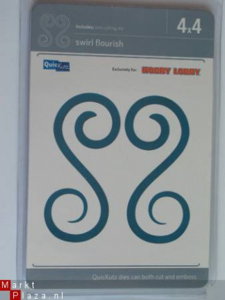OP=OP Quickutz dies swirl flourish L