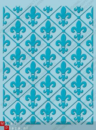 OP=OP cuttlebug embossing-folder fleur de lis