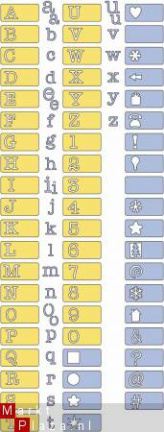 OP=OP cuttlebug dies type writer alphabet