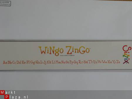OP=OP Sizzix decorative strip wingo zingo alphabet
