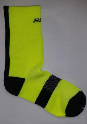 BBB Fietssokken Neon Geel Highfeet BSO-07 maat 44/47