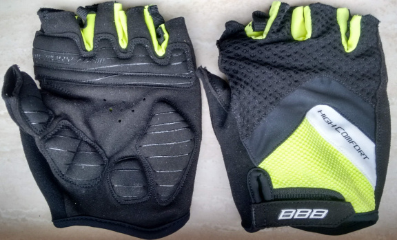 BBB Handschoentjes HighComfort BBW-41 Maat XL Zwart-Geel-Wit