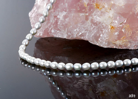 No 148 A Collier uit echte parels 42 cm - nr. 1
