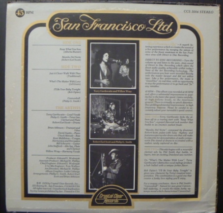 San Francisco Ltd - jazzLP 1976 - wit vinyl EP 45rpm - 12" - Afbeelding 2