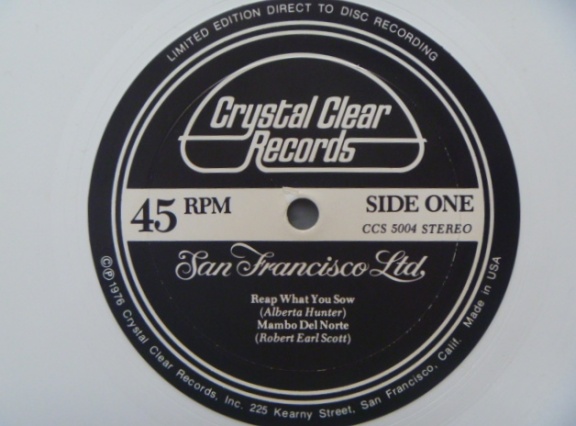 San Francisco Ltd - jazzLP 1976 - wit vinyl EP 45rpm - 12" - Afbeelding 3