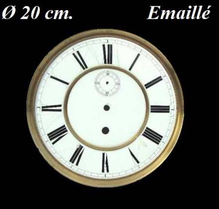 === Wijzerplaat Lenzkirch ca. 1864 = emaillé === 6967 - nr. 1