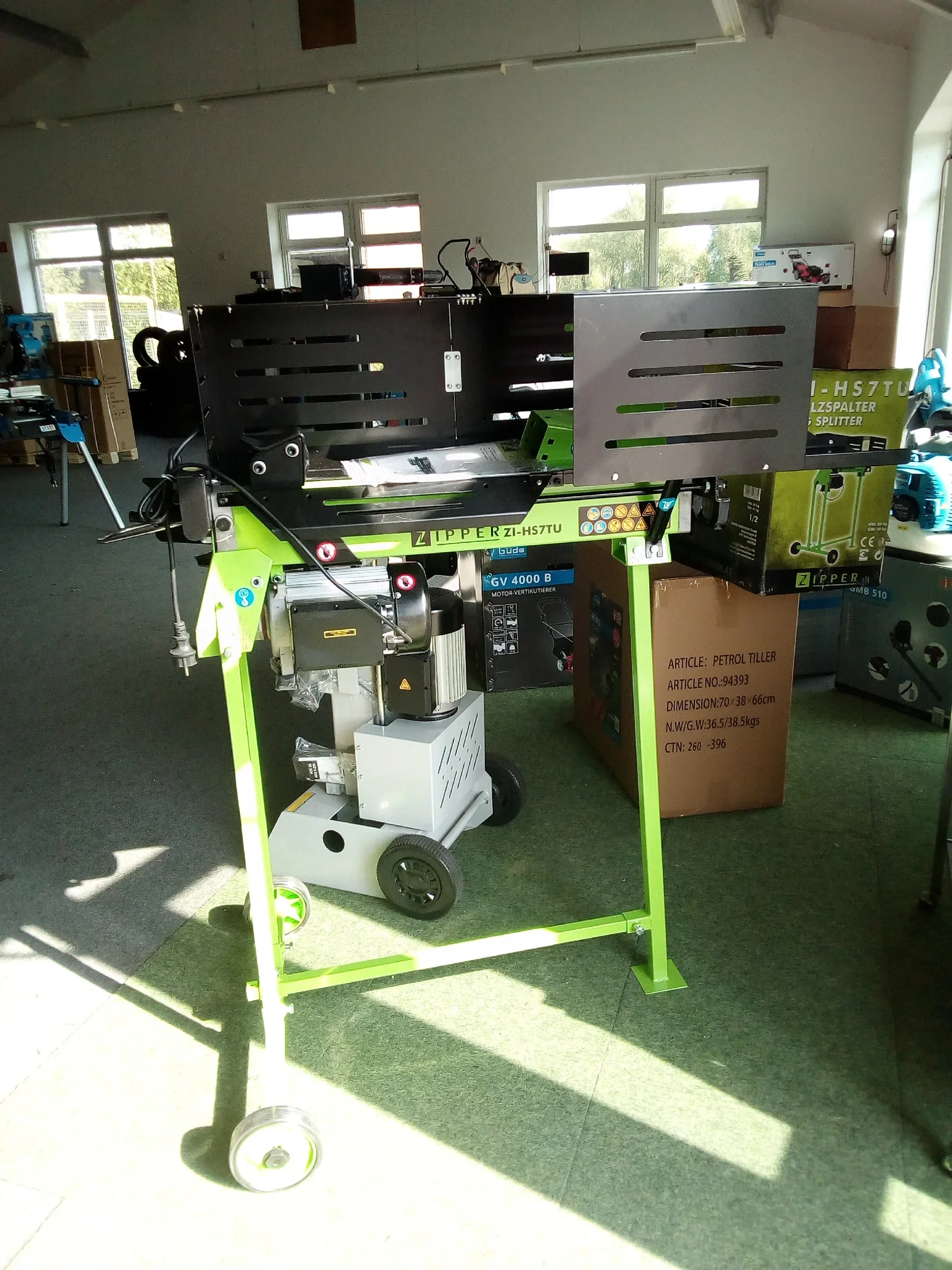 Houtklover kloofkracht 7 T 2,3Kw 52cm kloofgoedlengte nieuwe EU-norm