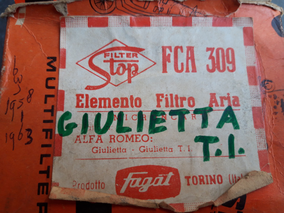 Alfa Romeo Giulietta (T.I). (58-63) Luchtfilter FCA 309 Stop Multifilter NOS - Afbeelding 7