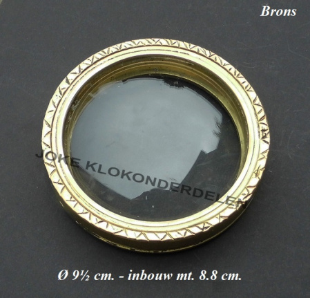 Franse pendule deur bol glas = 40029