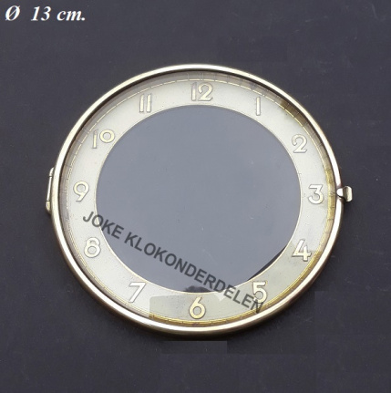 Pendule deur / wijzerplaat = bol glas = 40065