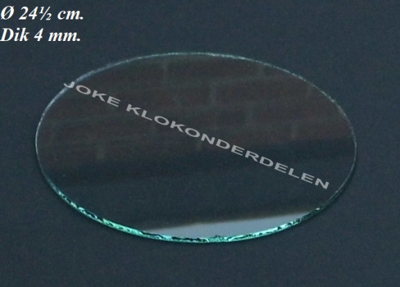 === Vlak glas = 24½ cm. = gebruikt === 40095