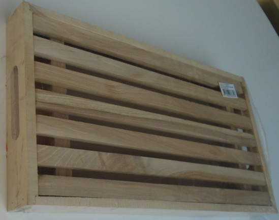 (STOK-) BROOD SNIJPLANK MET OPVANGBAK HOUT Nieuw