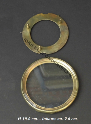 Franse pendule deur = geslvlak glas = 40116