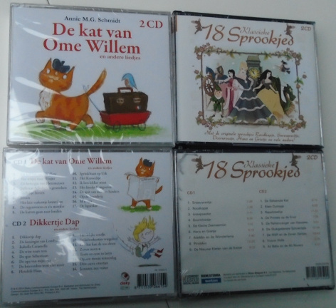 DE KAT VAN OME WILLEM LIEDJES en 18 KLASSIEKE SPROOKJES CD NIEUW