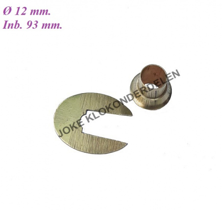 Wijzerplaat busje = Franse pendule = oud = 40156