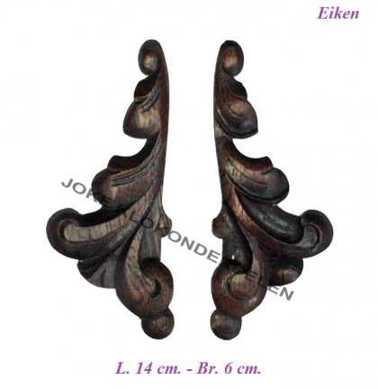 === 2 Klokkast ornamentjes = oud === 40171