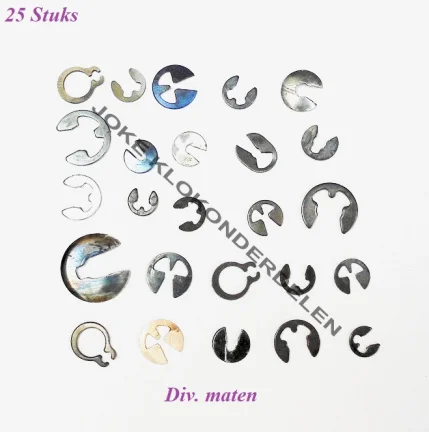 === 25 Wisselrad schijfjes / E clips = 40181