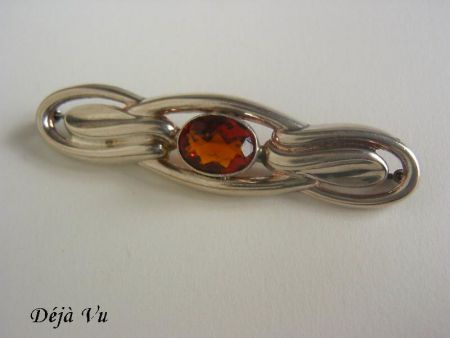 Oude zilveren (835) broche - Afbeelding 2