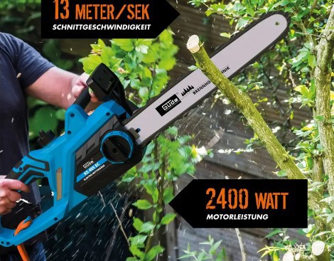 Elektrische KETTINGZAAG 3 Pk 40 cm zwaard slimeline
