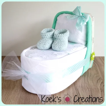 Luiertaart Wiegje Unisex | Van €27,95 voor €22,95 | OP = OP! - nr. 1