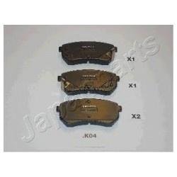 Remblokkenset Schijfrem JAPANPARTS Hyundai I10 Kia Picanto - nr. 1