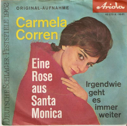 singel Carmela Corren - Eine rose aus Santa Monica - nr. 1