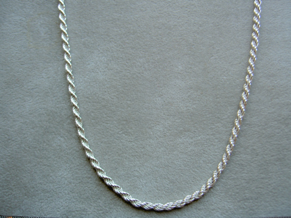 Zilveren halsketting 42 + 45cm (3mm) koord