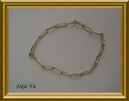 Oud zilveren (835) armbandje : schakels - Afbeelding 2