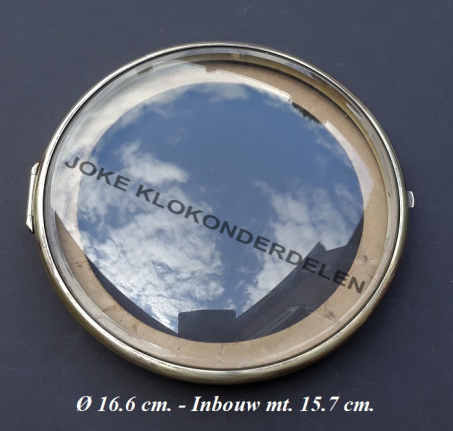 Pendule deur = bol geslepen glas = 40308