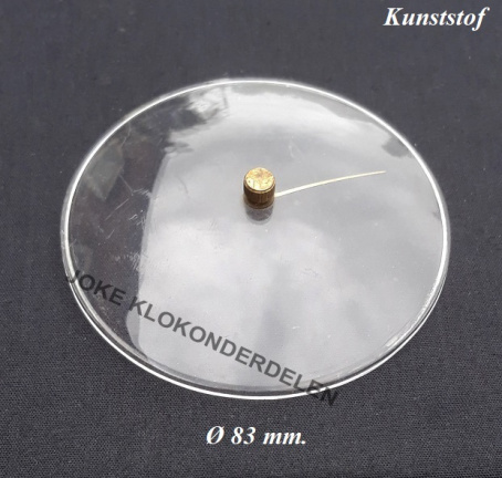 === Barometer = bol kunststof glas = gebruikt === 40326